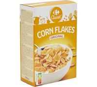 CARREFOUR CLASSIC' - Céréales Corn Flakes Original Pétales de Maïs - 92% de Maïs - le paquet de 500g - Le Lot De 4