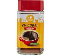 CARREFOUR CLASSIC' - Chicorée Soluble Nature Sans Caféine - Saveur Riche et Intense - le pot de 100g - Le Lot De 5