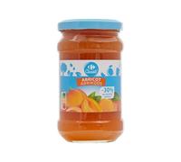 CARREFOUR CLASSIC' - Confiture Extra d'Abricots Allégée en Sucres - Préparée avec 50g de Fruits - le pot de 340g - Le Lot De 4