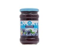 CARREFOUR CLASSIC' - Confiture Extra de Myrtilles Allégée en Sucres - Préparée avec 50g de Fruits pour 100g - le pot de 340g - Le Lot De 4