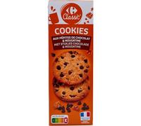 CARREFOUR CLASSIC' - Cookies Gourmands Pépites Chocolat Et Nougatine, Texture Croquante, 200g - Lot De 4
