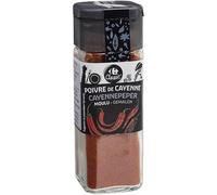 CARREFOUR CLASSIC' - Épice Intense et Piquante pour Relever Vos Plats, Poivre de Cayenne Moulu 35g - lot de 4 - Vendu par Lot