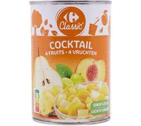 CARREFOUR CLASSIC - Fruits au Sirop Doux, Mélange Fruité Rafraîchissant pour Vos Desserts (250g) - Le Lot De 4