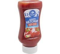 CARREFOUR CLASSIC’ - Ketchup Allégé en Sucres, Saveur Tomate Intense et Onctueuse (Flacon 530g) - Le Lot De 4