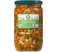 CARREFOUR CLASSIC' - Macédoine de Légumes - Carottes, Haricots Verts, Navets, Petits Pois, Flageolets - le bocal de 420g net égoutté - 660g - Le Lot De 4