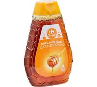 CARREFOUR CLASSIC - Miel de Fleurs Pur aux Arômes Naturels, Texture Onctueuse (Flacon 500g) - lot de 3 - Vendu par Lot