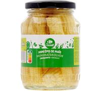 CARREFOUR CLASSIC' - Mini Épis de Maïs Aigre Doux - Produit Pasteurisé - le bocal de 190g net égoutté - 340g - Le Lot De 4