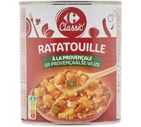 CARREFOUR CLASSIC' - Ratatouille à la Provençale aux Courgettes, Tomates et Poivrons - la boite de 750g - Le Lot De 4