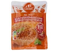 CARREFOUR CLASSIC' - Riz Cuisiné à la Tomate et aux Aromates, Riz à la Méditerranée - le sachet de 250g - Le Lot De 4