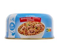 CARREFOUR CLASSIC' - Salade de Thon aux Légumes, Boulgour et Quinoa - la boite de 250g - Le Lot De 4