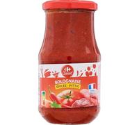 CARREFOUR CLASSIC' - Sauce Bolognaise Épicée - Viande Bovine et Viande de Porc · Cumin et Piment · Idéale pour les Pâtes et les Amateurs de Saveurs Relevées - Le Bocal de 420g - Le Lot De 4