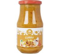 CARREFOUR CLASSIC' - Sauce Cuisinée aux Légumes, Noix de Coco et Curry - le pot de 420g - Le Lot De 4