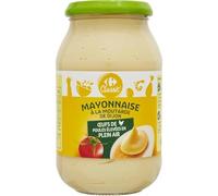 CARREFOUR CLASSIC' - Sauce Mayonnaise à la Moutarde de Dijon - Œufs de Poules Élevées en Plein Air · Idéale pour Grillades, Saucisses & Brochettes - Le Pot de 470g - Le Lot De 4