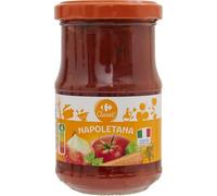 CARREFOUR CLASSIC' - Sauce Napoletana - Oignons et Carottes · Origan, Basilic et Persil · Huile D'Olive Vierge Extra · Parfaite pour les Pâtes à L'Italienne - Le Pot de 190g - Le Lot De 4