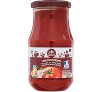 CARREFOUR CLASSIC' - Sauce Tomate Champignons de Paris, Bolets et Cèpes · Tomates Origine France · Arômes Naturels de Champignons · Prête à Réchauffer- Le Pot de 420g - Le Lot De 4