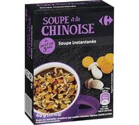 CARREFOUR CLASSIC' - Soupe Déshydratée aux Nouilles Chinoises, Légumes et Bolet - la boîte de 48 g - Le Lot De 4