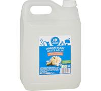 CARREFOUR CLASSIC' Vinaigre blanc 10% d'acidité spécial conserves - Format économique 5L en bouteille plastique avec bouchon vissé - Fabriqué en France - Lot de 3