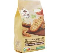 CARREFOUR EXTRA - Petits Pains Grillés au Blé Complet, Croquant Authentique pour l’Apéritif (400g) - lot de 4 - Vendu par Lot