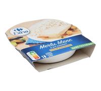 CARREFOUR EXTRA - Plat Cuisiné - Merlu Blanc Riz Basmati Façon Marinière · Sans Colorant · Prêt en 2 min au Micro-Ondes - la barquette de 300g - Le Lot De 4