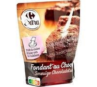 CARREFOUR EXTRA - Préparation Gourmande pour Fondant au Chocolat, Texture Fondante Intense (Sachet 500g) - Le Lot De 3