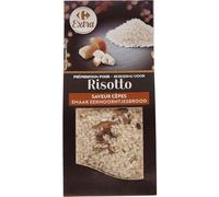 CARREFOUR EXTRA - Préparation Gourmande pour Risotto aux Cèpes, Texture Crémeuse (250g) - Le Lot De 4