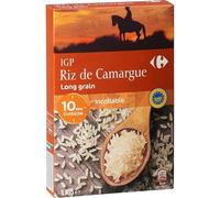 CARREFOUR EXTRA - Riz de Camargue IGP Long Grain Incollable - Incollable Cuisson 10 min - la boite d'1Kg - Le Lot De 4