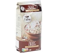 CARREFOUR EXTRA - Riz Long Rouge Sauvage, Saveur Authentique et Texture Élégante (Paquet 500g) - Le Lot De 4