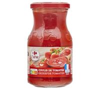 CARREFOUR EXTRA - Sauce Coulis de Tomates - Tomates Cultivées en France · Prête à Cuisiner · Idéale Comme Base de Sauce ou de Soupe - Le Pot de 400g - Le Lot De 4