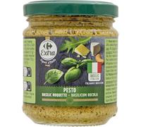 CARREFOUR EXTRA - Sauce Pesto Basilic Et Roquette, Saveur Intense Et Gourmande, Pot 190g - Lot De 4