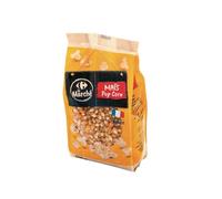 CARREFOUR LE MARCHE - Maïs Pop Corn - Origine France · Le Pop-Corn Maison avec du Vrai Maïs Français - le paquet de 500g - Le Lot De 4