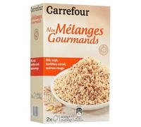 CARREFOUR - Mélange Céréales Gourmand - Blé, Soja, Lentilles Corail, Quinoa Rouge - Se Déguste Chaud avec Beurre ou Froid en Salade Composée - les 2 sachets de 200g - 400g - Le Lot De 4