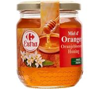 CARREFOUR - Miel d'Oranger aux Arômes Intenses, Texture Onctueuse et Goût Floral (Pot 375g) - Le Lot De 3