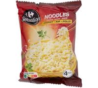CARREFOUR - Nouilles Instantanées Savoureuses Saveur Poulet, Repas Rapide et Gourmand, Sachet 85g