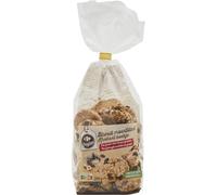 CARREFOUR ORIGINAL Biscuits aux fruits secs et graines - Sachet de 200g - Source de fibres - Mélange gourmand raisins, arachides, noisettes et graines de tournesol et sésame - Lot de 3