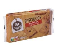CARREFOUR ORIGINAL - Biscuits Spéculoos au Goût Authentique et Croquant, Paquet 500g - Le Lot De 4