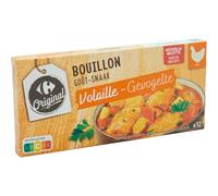CARREFOUR ORIGINAL - Bouillon Goût Volaille Intense, Idéal pour Soupes et Plats Savoureux, 12 Cubes 10g - Lot de 6