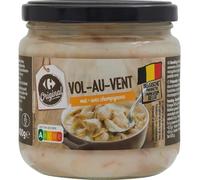 CARREFOUR ORIGINAL - Garniture Bouchées à la Reine avec Champignons - Prêt en 10 min Casserole ou Micro-Ondes · Fabrication Belge - le bocal de 400g - Le Lot De 4
