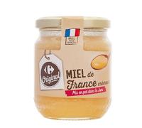 CARREFOUR ORIGINAL - Miel Crémeux de France, Texture Onctueuse et Saveur Authentique (Pot 375g) - Le Lot De 3