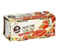 CARREFOUR ORIGINAL - Pulpes de Tomates Fine - Cultivées en Italie · Idéale Comme Base pour les Sauces et les Plats Mijotés · Format Duo - Les 2 Boites de 200g - 400g - Le Lot De 4