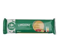 CARREFOUR Pâtes Linguine 500 g - Semoule de blé dur qualité supérieure - Cuisson al dente en 10 min - Format pratique et économique - Nutri-Score A - Lot de 4
