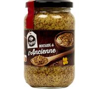 CARREFOUR - Sauce Moutarde à L'Ancienne - Gamme Original · En Grains Entiers · Aux Téguments de Graines de Moutarde - Le Pot de 350g - Le Lot De 4