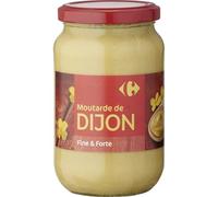 CARREFOUR - Sauce Moutarde de Dijon Fine et Forte - une Moutarde de Dijon Classique au Caractère Affirmé - Le Pot de 370g - Le Lot De 4