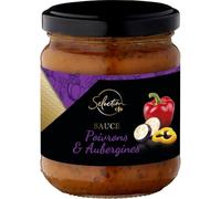 CARREFOUR SELECTION Sauce Poivrons Aubergines - Pot en verre de 190 g - Recette méditerranéenne aux légumes grillés et crème onctueuse - Lot de 3