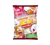 CARREFOUR SENSATION - Bonbons Cola Acidulés, Saveurs Intenses Plaisir Acidulé, Sachet 39g - Lot De 4