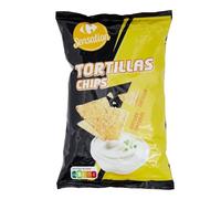CARREFOUR SENSATION - Chips Tortillas Nature - au Maïs · Extra Croustillantes · Parfait avec Guacamole, Salsa ou Sour Cream - le sachet de 150g - Le Lot De 4