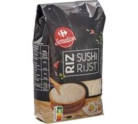 CARREFOUR SENSATION - Riz Spécial Sushi - Grain Collant Parfait pour Sushis et Makis - le sachet de 500g - Le Lot De 4