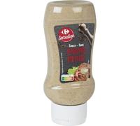 CARREFOUR SENSATION - Sauce Poivre Relevée et Onctueuse, Parfaite pour Vos Viandes (Flacon 340g) - Le Lot De 4