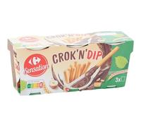 CARREFOUR SENSATION - Trio Gourmand Biscuits Noisette, Gressins Croquants, 3x55g - Lot De 4