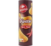 CARREFOUR SENSATION Tuiles de pommes de terre épicées - Format 175g - Apéritif croustillant et relevé en boîte carton - Lot de 4