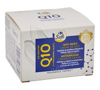 CARREFOUR SOFT - Crème de Nuit Anti-Rides Q10, Soin Hydratant Raffermissant (Pot 50 mL) - Le Lot De 4